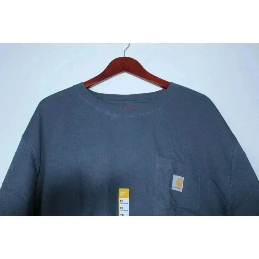 Carhartt Men's Workwear Pocket Loose Fit SS T-shirt - Navy, XL (K87) NWT - Picture 5 of 11
